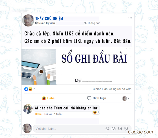 Hình thức điểm danh học online bá đạo 