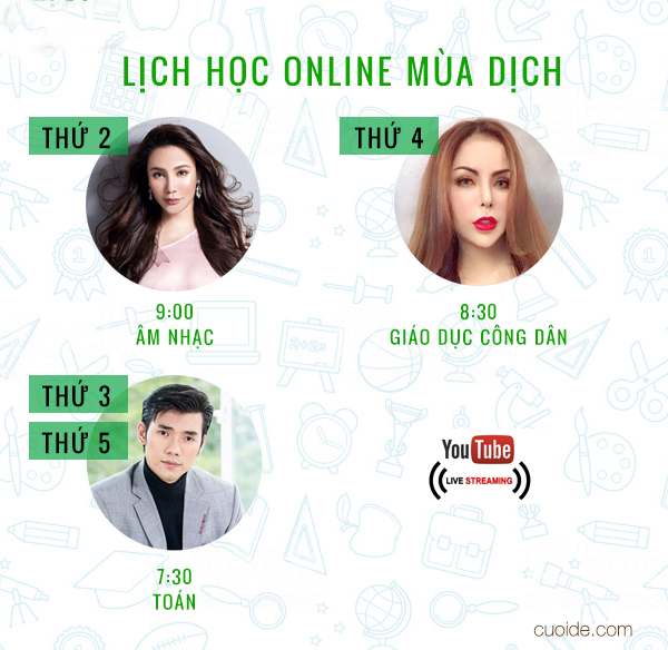 Thời khoá biểu lý tưởng cho  học online ;)